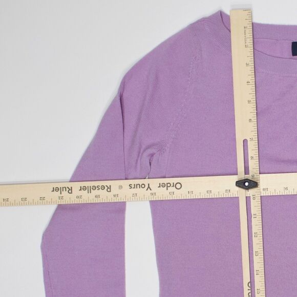 Brooks Brothers 346 Pastel Purple 100% Merino Wool Sweater Women Size S (B6) - Picture 10 of 10